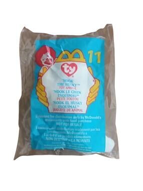 McDonalds Happy Meal #11Nook the husky Ty teanie beanie baby